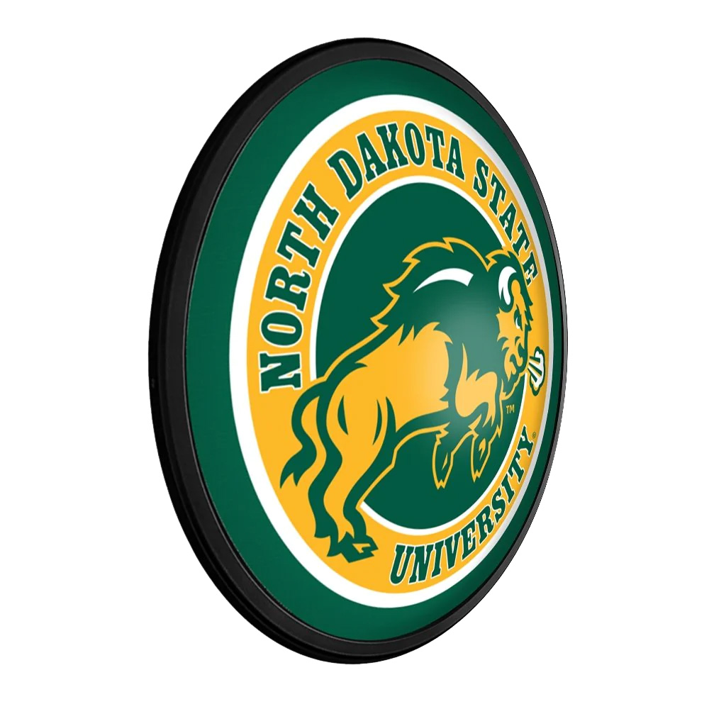 North Dakota State Bison - Slimline Lighted Wall Sign