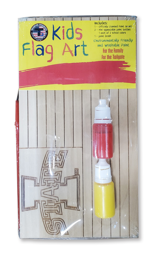 Kids Paintable Flag - Iowa State Cyclones - Set of 4 (Click for Description)