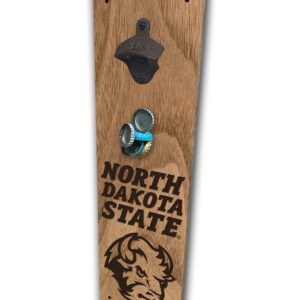 North Dakota State Bison Etched Magnetic Bottle Opener