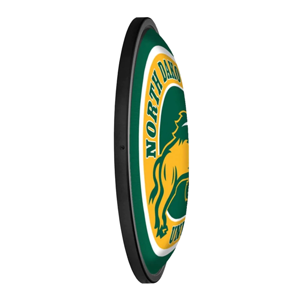 North Dakota State Bison - Slimline Lighted Wall Sign