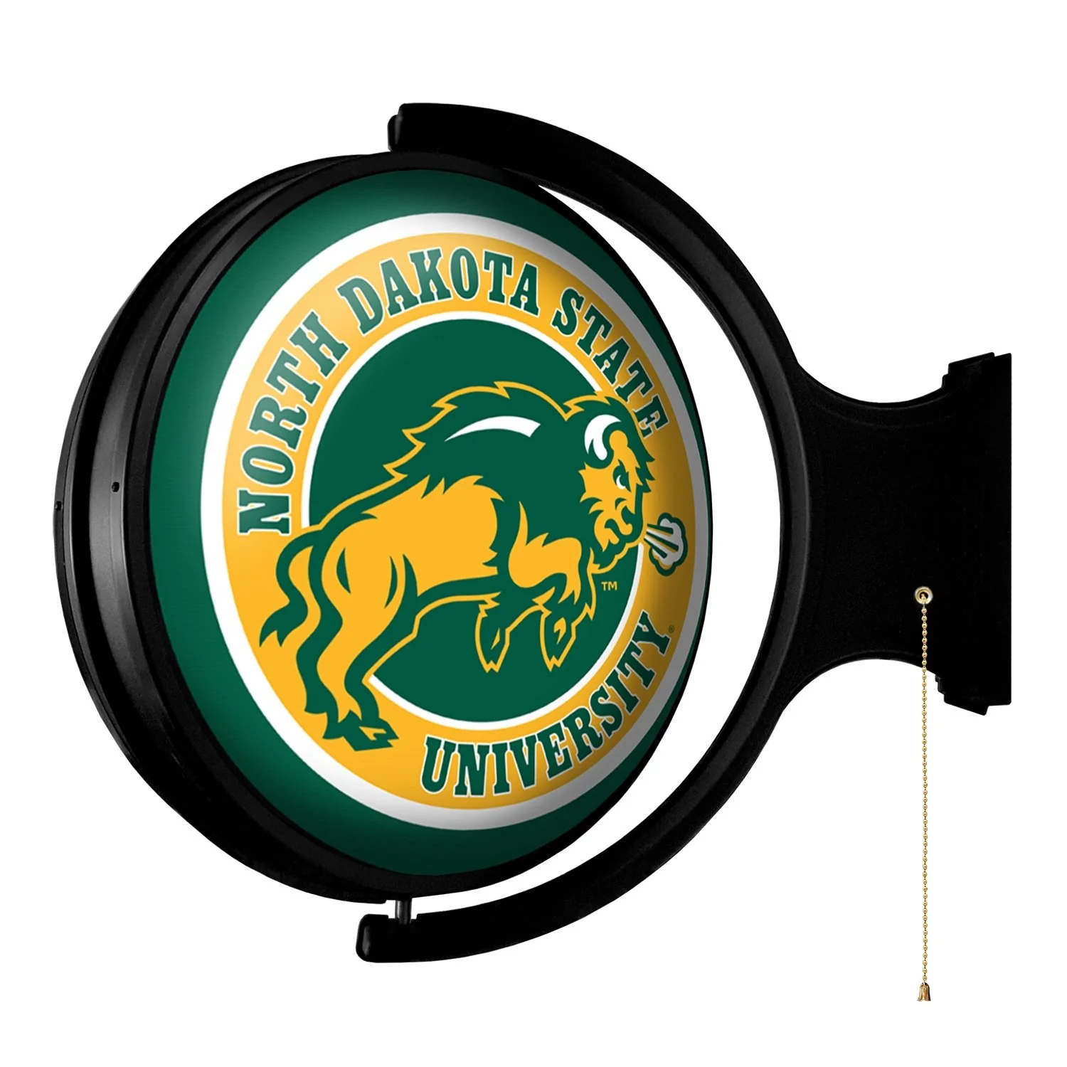 North Dakota State Bison - Rotating Lighted Wall Sign