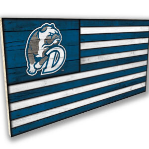 Large Wood Flag - Drake Bulldogs