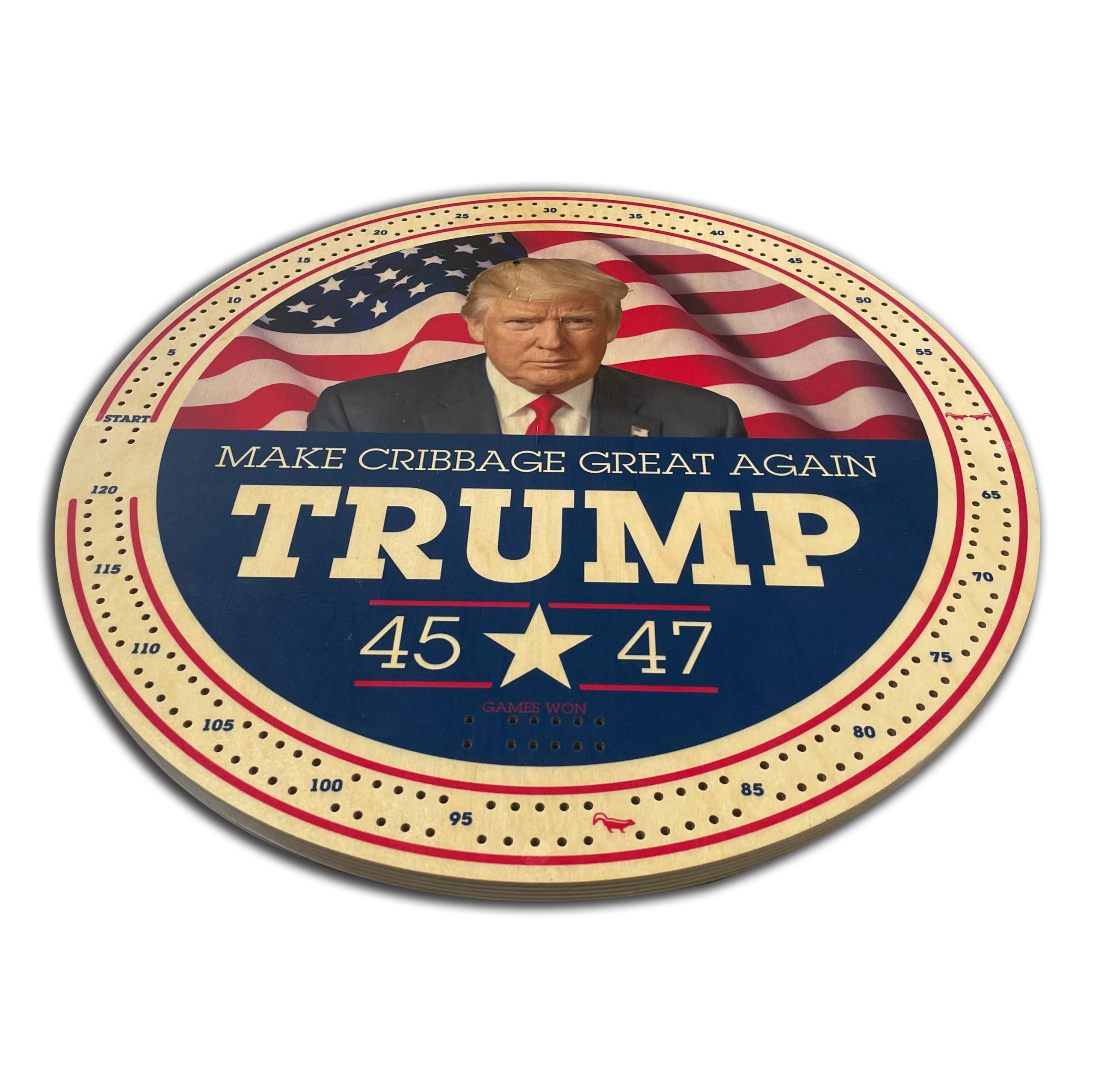 Make Cribbage Great Again Cribbage Board - Large