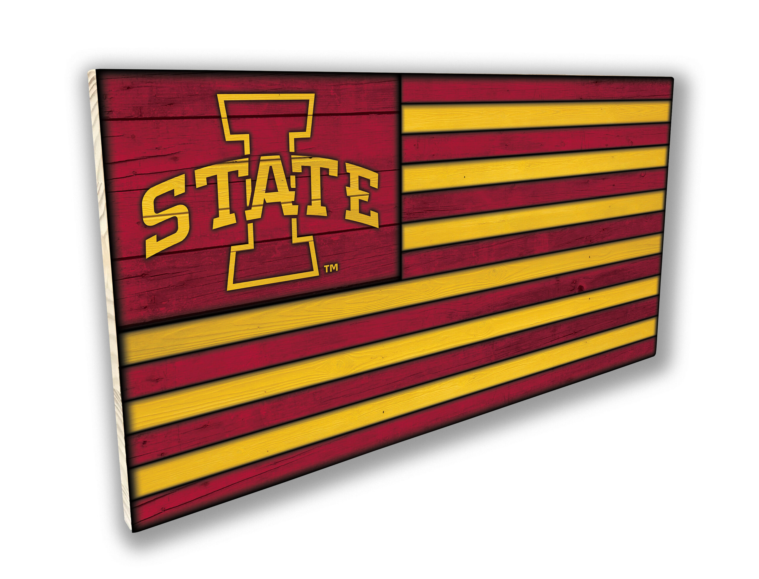 Large Wood Flag - Iowa State Cyclones