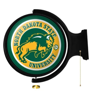 North Dakota State Bison - Rotating Lighted Wall Sign