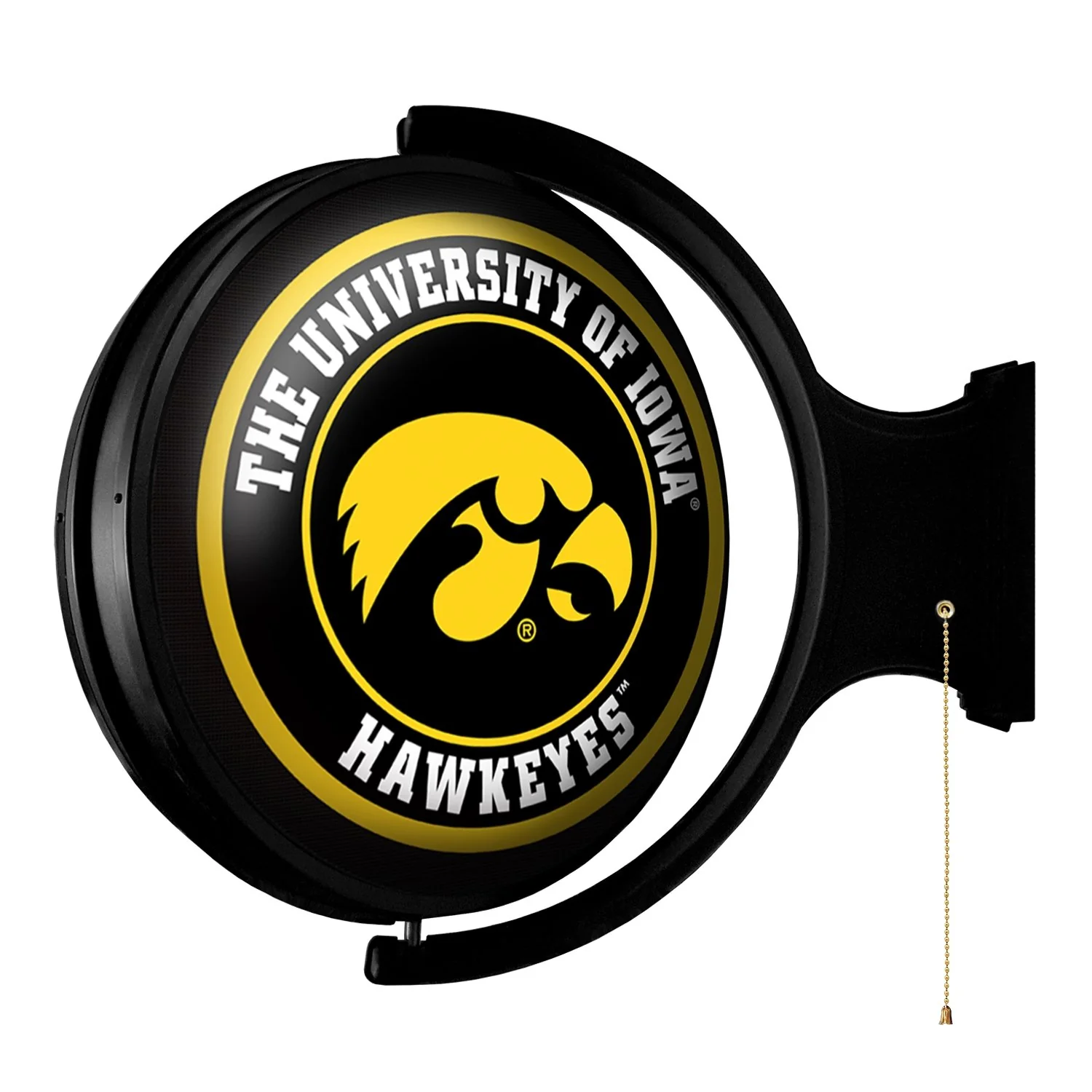 Iowa Hawkeyes - Rotating Lighted Wall Sign